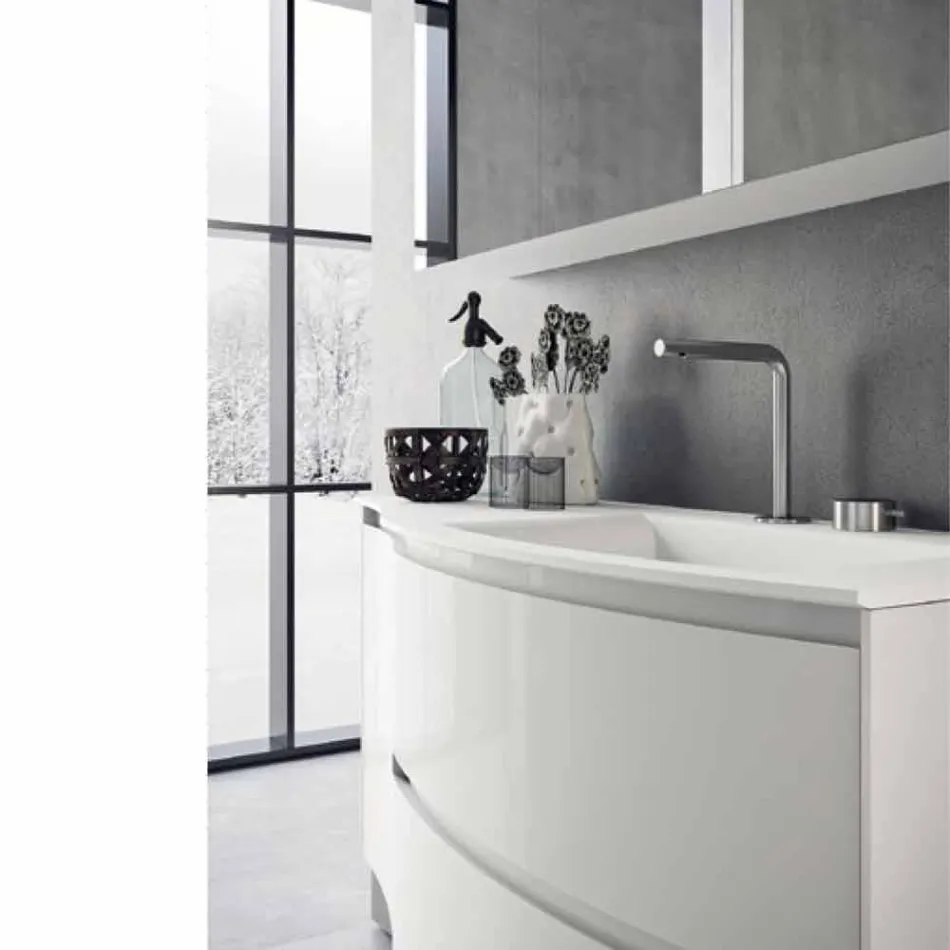 Compoziție de baie modernă și suspendată Fabricat în Italia Design - Callisi7 Viadurini