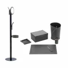 Compoziție modernă de birou de design în piele fabricată în Italia - Andrea Viadurini