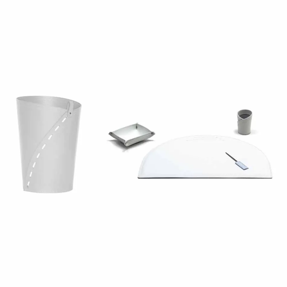 Compoziție modernă pentru birou regenerată, fabricată în Italia - Meduna Viadurini