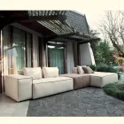 Compozitie 1 Pouf cu Spatar, 1 Pouf si 1 Peninsula - Bizar Viadurini