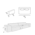 Compozitie 2 Canapele cu Spatar si 2 Cotiere - Bizarre Viadurini
