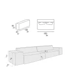 Compozitie 2 Canapele cu Spatar si 2 Cotiere - Bizarre Viadurini