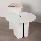 Compoziția a 2 mese de cafea moderne din oțel Made in Italy - Plop Viadurini