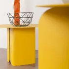 Compoziția a 2 mese de cafea moderne din oțel Made in Italy - Plop Viadurini