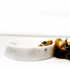 Compoziția a 3 accesorii de baie din marmură lustruită Made in Italy - Trevio Viadurini