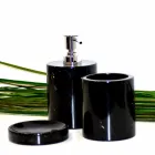 Compoziția a 3 accesorii de baie din marmură lustruită Made in Italy - Trevio Viadurini