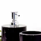 Compoziția a 3 accesorii de baie din marmură lustruită Made in Italy - Trevio Viadurini