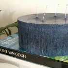 Compozitie din 3 Lumanari Rotunde Moderne de Ceara Made in Italy - Candie Viadurini