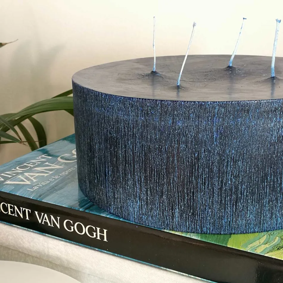 Compozitie din 3 Lumanari Rotunde Moderne de Ceara Made in Italy - Candie Viadurini