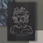 Compozitie 3 Panouri cu Stilizarea Medusei Made in Italy - Ichika Viadurini