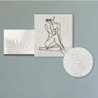 Compozitie din 3 panouri cu stilizarea unei femei Made in Italy - Kaori Viadurini