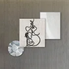 Compozitie 3 Panouri cu Stilizarea Iubirii Made in Italy - Keina Viadurini