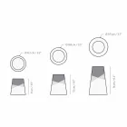 Compoziția a 3 suporturi de lumânări moderne din lemn masiv de pin - alb Viadurini