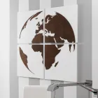 Compoziție din 4 panouri reprezentând lumea Made in Italy - Ciro Viadurini