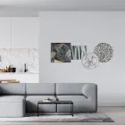 Compozitie 4 Panouri cu Stilizarea Sarutului Made in Italy - Kanna Viadurini