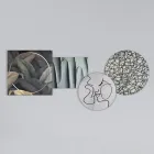 Compozitie 4 Panouri cu Stilizarea Sarutului Made in Italy - Kanna Viadurini