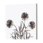 Compozitie 4 Panouri cu Hortensie, Allium si Thypha Made in Italy - Calcul Viadurini