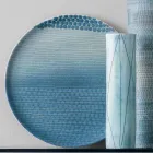 Compoziția a 4 vaze și piese centrale în porțelan pictat manual - Liberio Viadurini