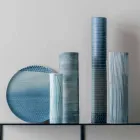 Compoziția a 4 vaze și piese centrale în porțelan pictat manual - Liberio Viadurini