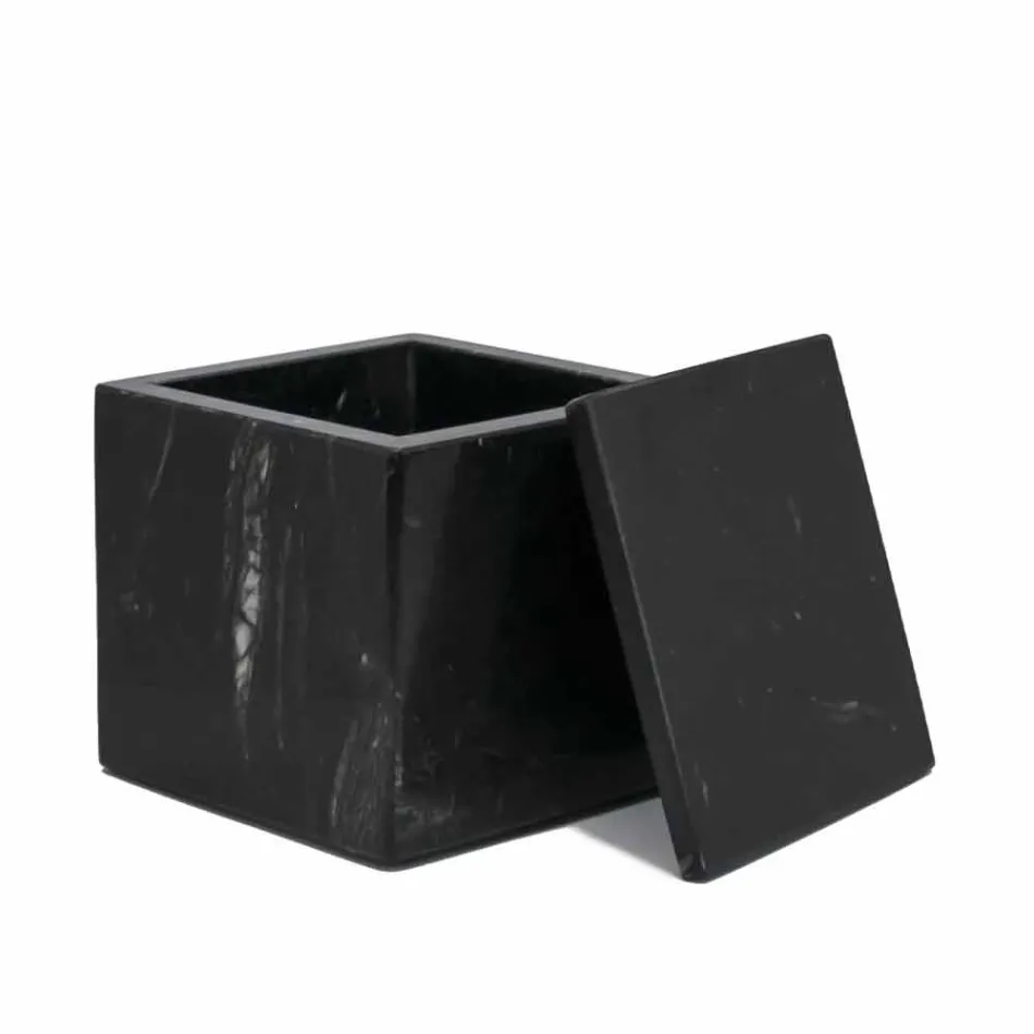 Compoziție de accesorii pentru baie de marmură Realizate în Italia, 4 bucăți - Deano Viadurini