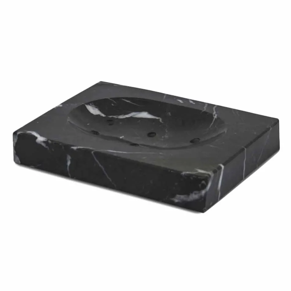 Compoziție de accesorii pentru baie de marmură Realizate în Italia, 4 bucăți - Deano Viadurini