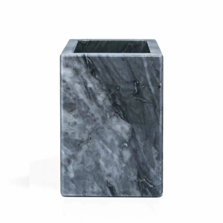 Compoziție de accesorii pentru baie de marmură Realizate în Italia, 4 bucăți - Deano Viadurini