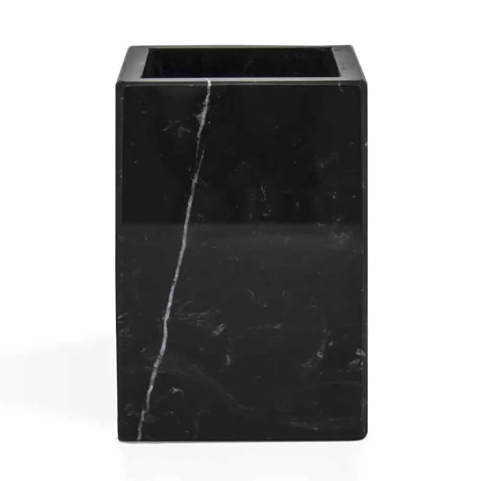 Compoziție de accesorii pentru baie de marmură Realizate în Italia, 4 bucăți - Deano Viadurini