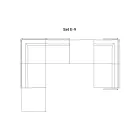 Compozitie canapea de gradina Made in Italy - Rubik Viadurini