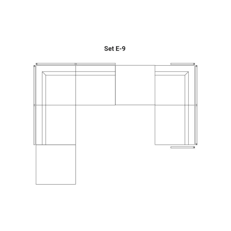 Compozitie canapea de gradina Made in Italy - Rubik Viadurini