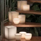 Compozitie Lampioane Parfumate cu Tealight Made in Italia 3 Piese - Terna Viadurini