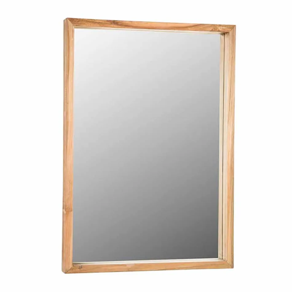 Compoziția mobilierului de baie în tec solid de design modern - Azina Viadurini