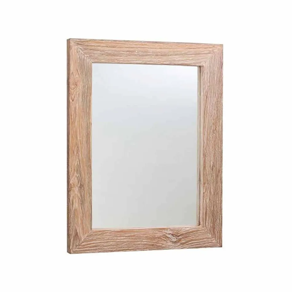 Compoziția mobilierului modern pentru baie din lemn masiv de tec - ghiveci Viadurini