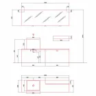 Compoziție de mobilier de baie la sol cu design modern - Farart1 Viadurini