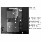 Compoziția mobilierului pentru baie cu design modern - Callisi13 Viadurini