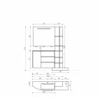 Compoziția mobilierului pentru baie cu design modern - Callisi13 Viadurini