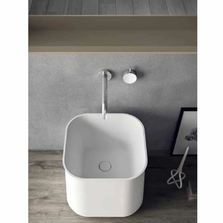 Compoziția mobilierului modern pentru baie, design suspendat Fabricat în Italia - Callisi6 Viadurini