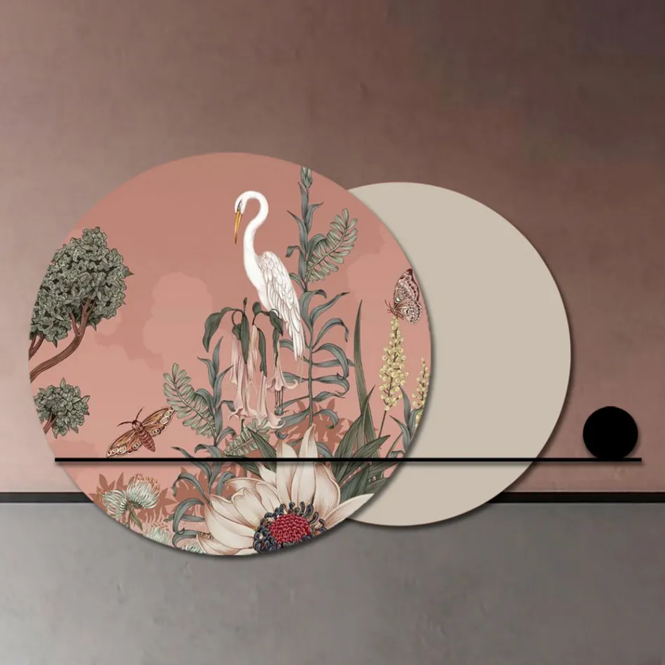 Compozitie Panouri din Lemn cu Print Tropical Made in Italy - Haiti Viadurini