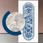 Compoziție de tablouri din lemn cu imprimeu abstract Made in Italy - Brazilia Viadurini