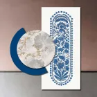 Compoziție de tablouri din lemn cu imprimeu abstract Made in Italy - Brazilia Viadurini