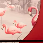 Compoziție de tablouri din lemn cu imprimeu Flamingo Made in Italy - Bahamas Viadurini