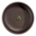 Compoziție dulap de baie cu podea verde și accesorii emailate - Maryse Viadurini