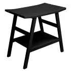 Compoziție dulap de baie neagră cu poliță mare și accesorii - Patryk Viadurini