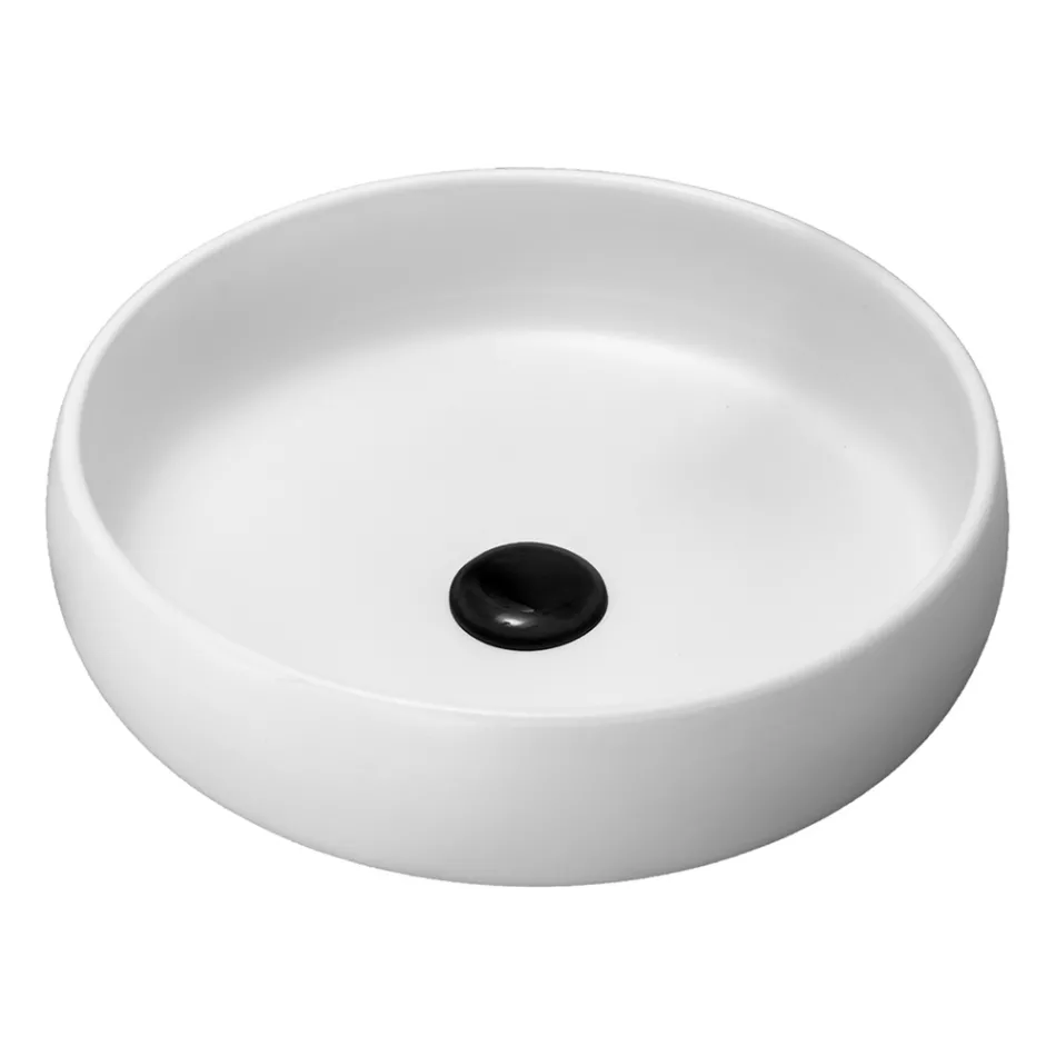 Compoziție dulap de baie neagră completă cu oglindă și accesorii - Maryse Viadurini