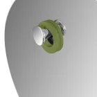 Compozitie Dulap Baie Verde cu Dulap din Teak si Accesorii - Carolie Viadurini