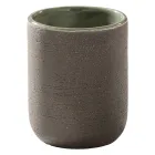 Compozitie Dulap Baie Verde cu Dulap din Teak si Accesorii - Carolie Viadurini