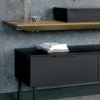 Mobilier de baie Compoziție 150 cm din lemn natural de lux - Alide Viadurini
