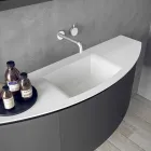 Compoziție mobilier de baie suspendat cu design modern - Callisi3 Viadurini