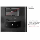 Compoziție mobilier de baie suspendat cu design modern - Callisi3 Viadurini