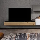 Compozitie mobilier living si suport TV din MDF Made in Italy - Hedda Viadurini