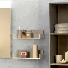 Seturi de mobilier din lemn realizate în Italia pentru toaletă pentru baie suspendată Viadurini